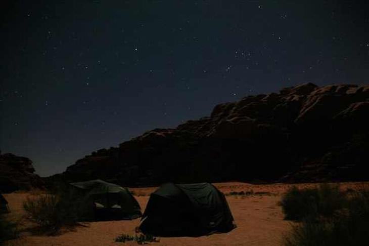 18 Fotos Acampando Bajo Las Estrellas Jordania, Wadi Rum.