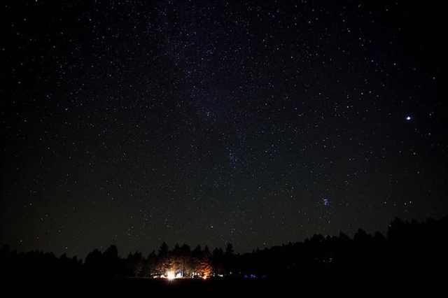 18 Fotos Acampando Bajo Las Estrellas Las estrellas cerca de Meeker, Colorado. 