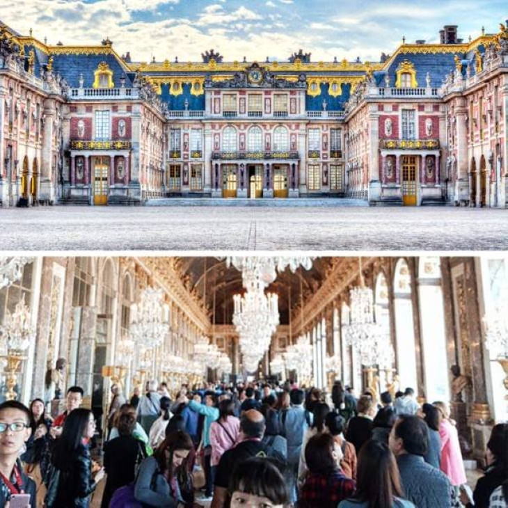 Expectativas Vs. Realidad  Palacio de Versalles, París, Francia.
