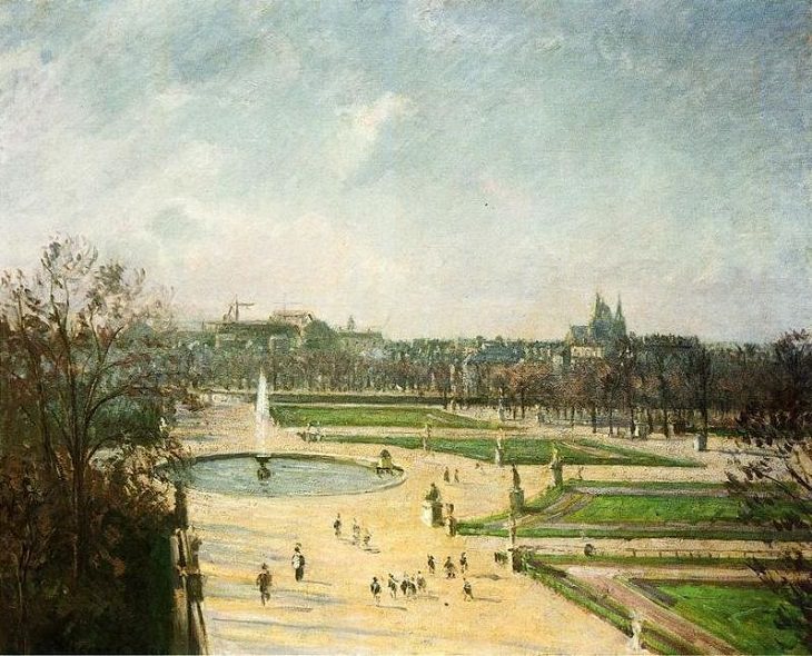 Arte de Camille Pissaro Los jardines de las Tullerías, 1900