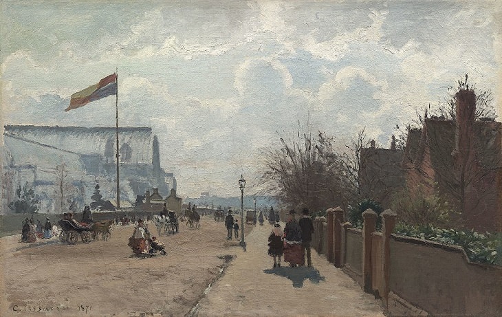 Arte de Camille Pissarro El Palacio de Cristal, 1871
