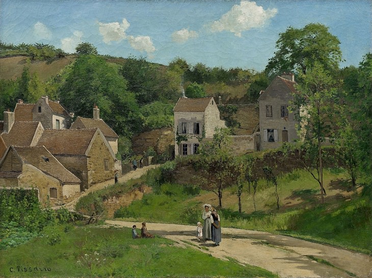 Arte de Camille La ermita de Pontoise, 1867