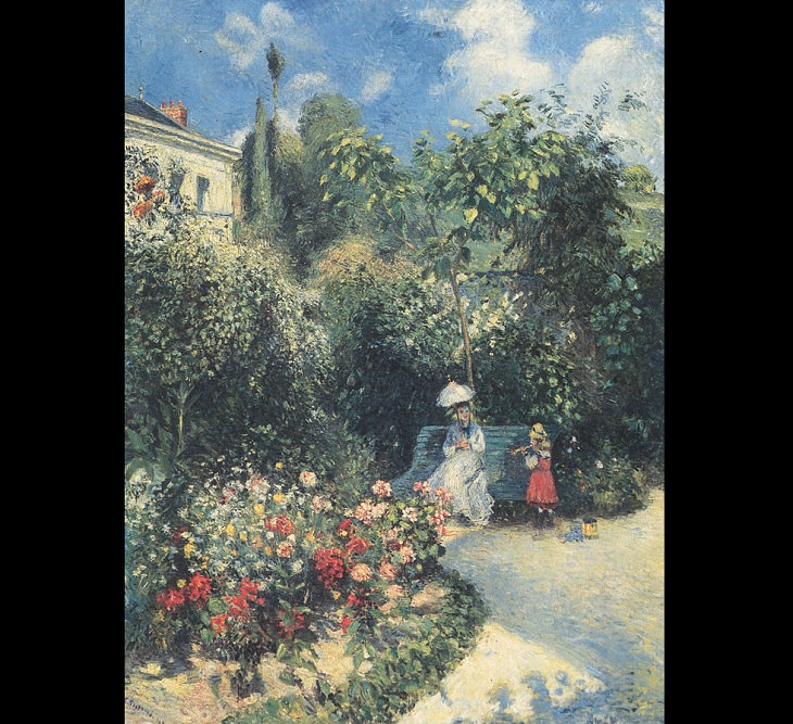 Arte de Camille Pissaro El jardín de Pontoise, 1877