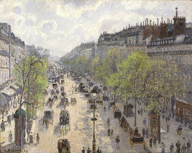 Arte de Camille Pissarro Boulevard Montmartre, primavera de 1897