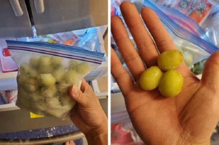 Trucos Para Hacer Tu Vida Más Fácil Congelar uvas