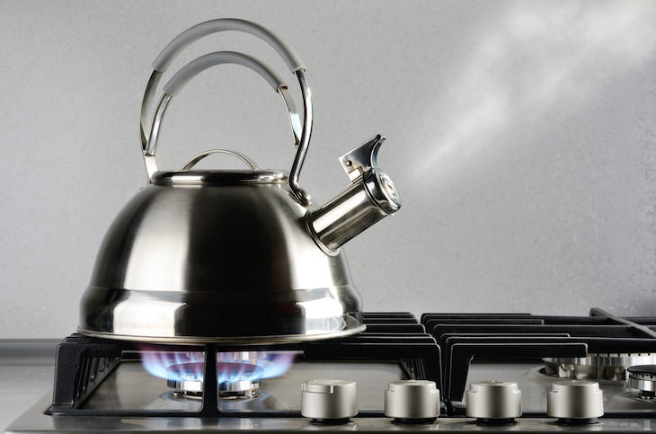 Surprising Uses for Hand Sanitizer, stainless steel kettle