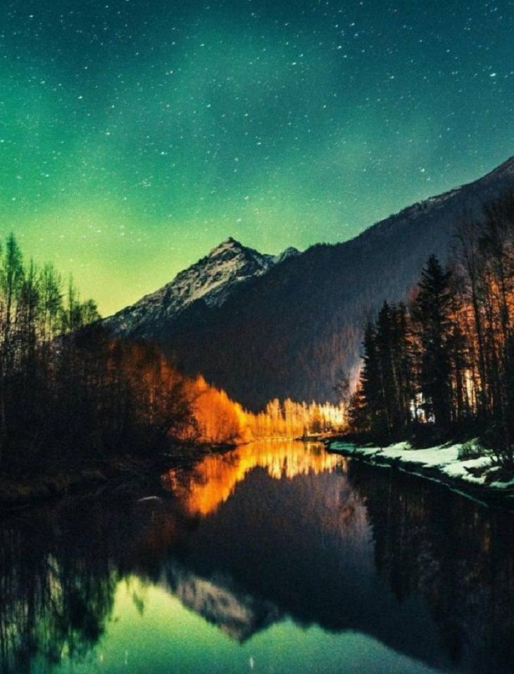 Fotos Belleza De La Naturaleza Aurora boreal Alaska