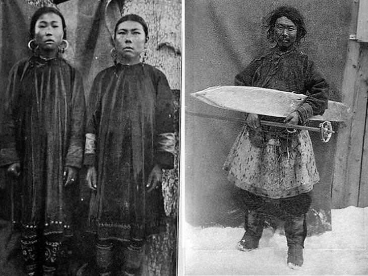 Así Lucían Las Personas Hace 100 Años  El pueblo Nivkh, un grupo étnico indígena de la isla Sakhalin en Rusia oriental y partes de Manchuria