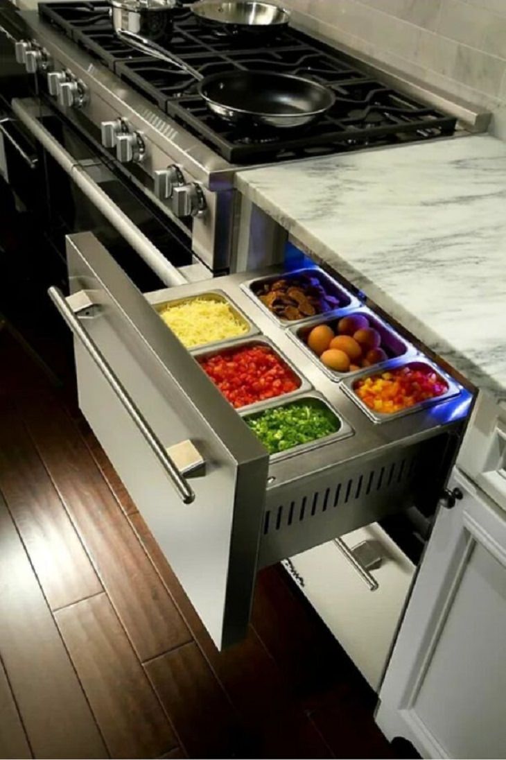 15 Inventos Modernos Cajones de cocina refrigerados