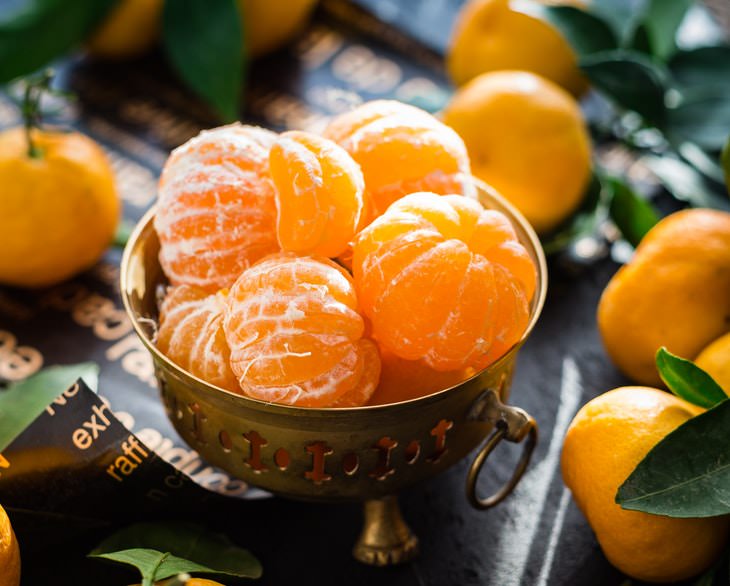 Alimentos Para Aliviar La Piel Seca Mandarinas y otros cítricos