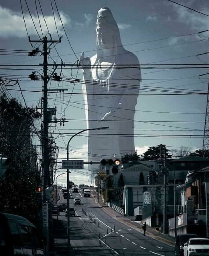 fotos de grandes cosas , estatua de Nyoirin Kannon 