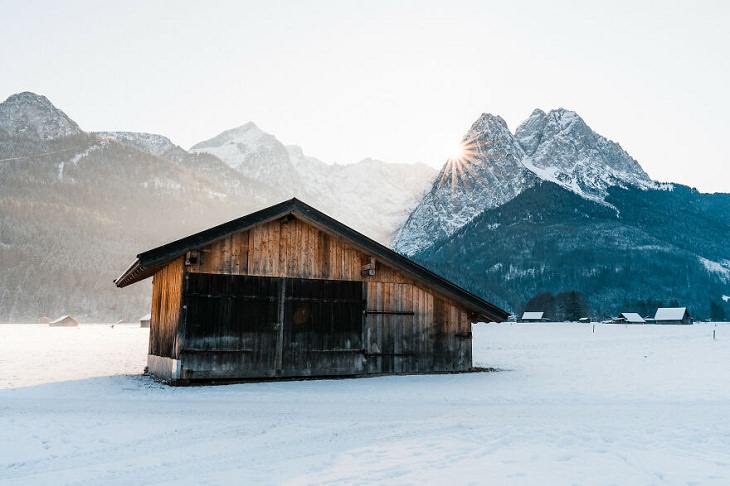 Alemania en Fotos, cabaña, nieve