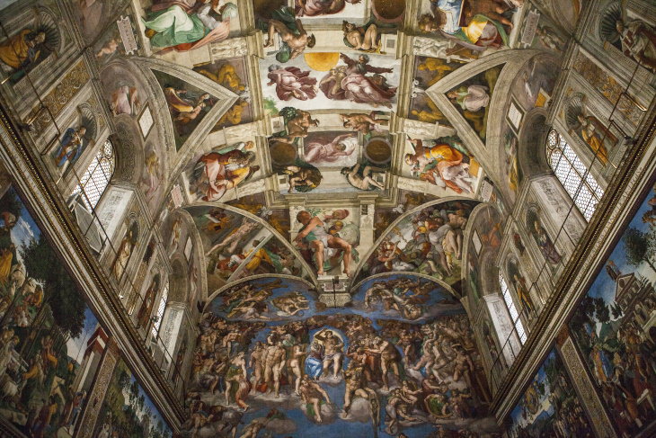 Interior de la Capilla Sixtina - Ciudad del Vaticano