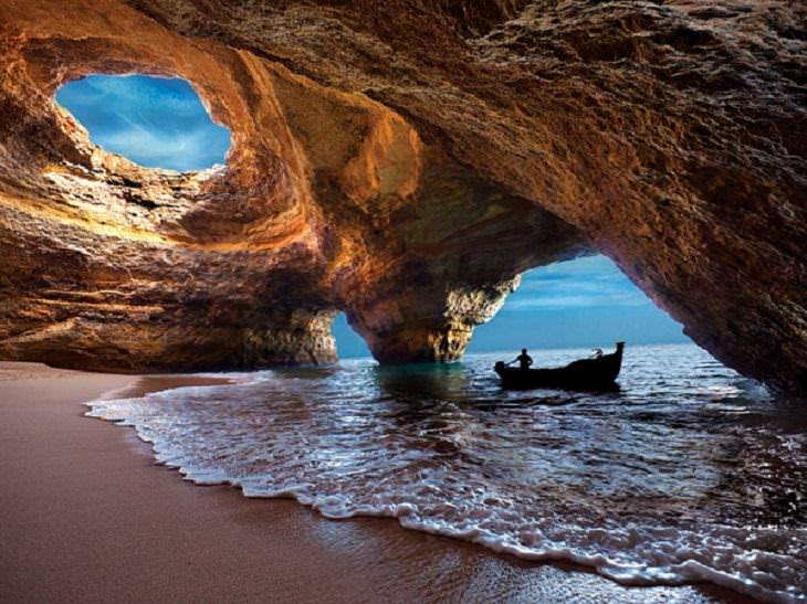 Cuevas marinas; Portugal