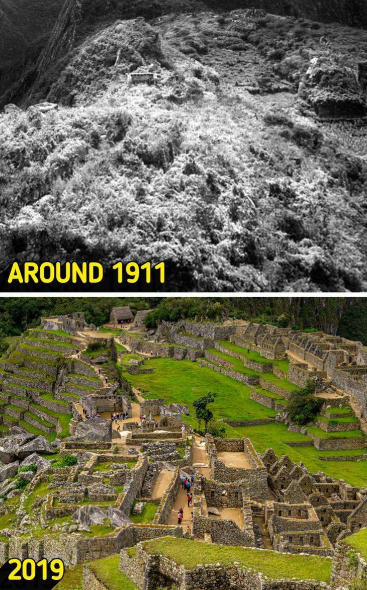 Entonces y ahora Destinos turísticos Machu Picchu