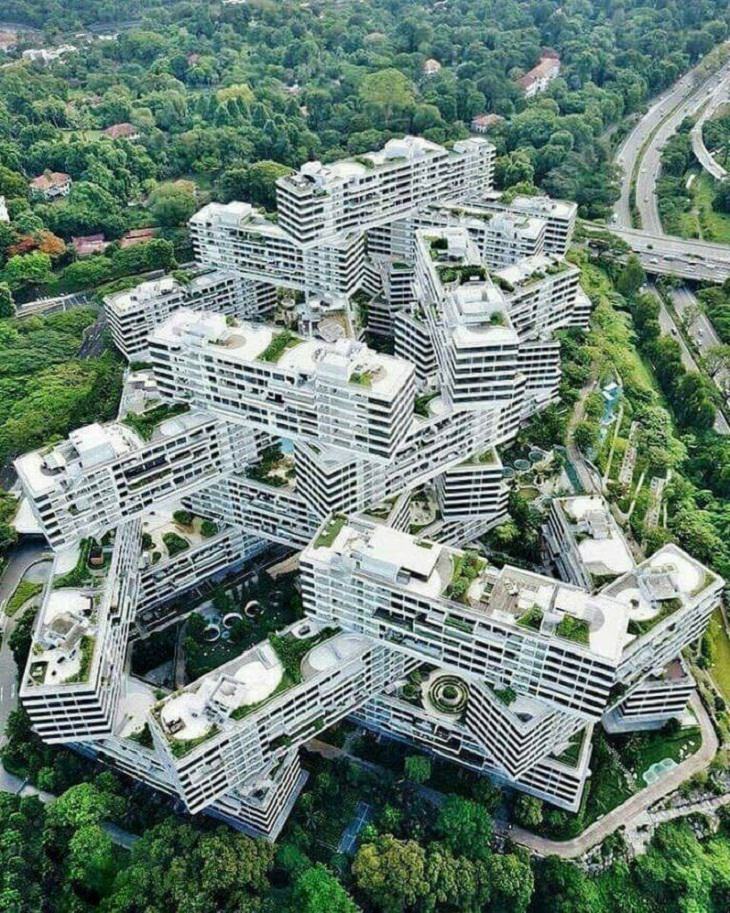Edificios Extraños y Extravagantes Edificio “The Interlace” en Singapur