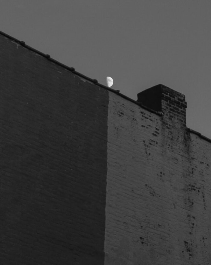 Well Timed Photos by Eric Kogan building and moon