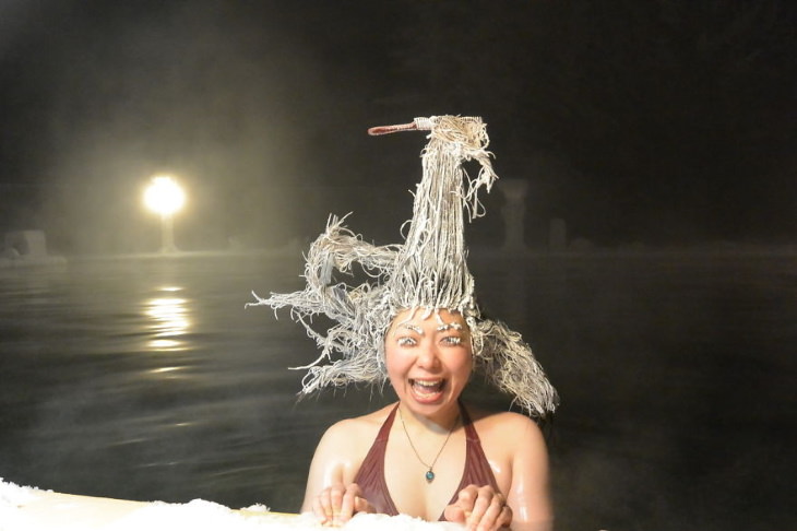 Sólo en Canadá Fotos concurso de congelación de pelo