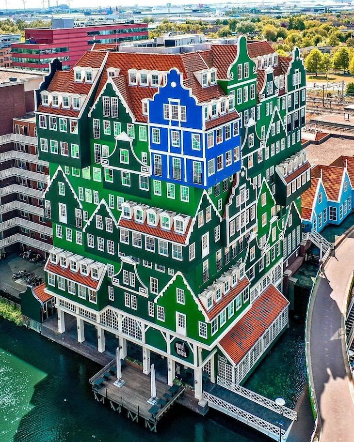 25 Fotos Aéreas Del Mundo El hotel Inntel Amsterdam Zandaam en los Países Bajos