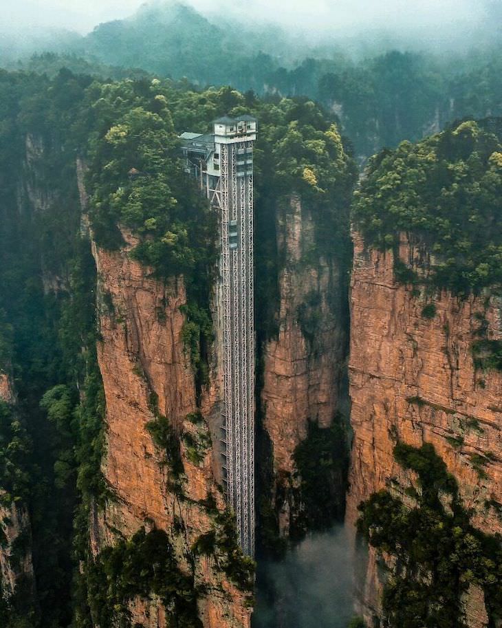 25 Fotos Aéreas Del Mundo Parque Forestal Nacional de Zhangjiajie en China