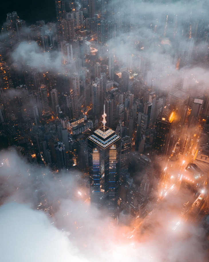 Agora 2020 fotos aereas, Hong Kong