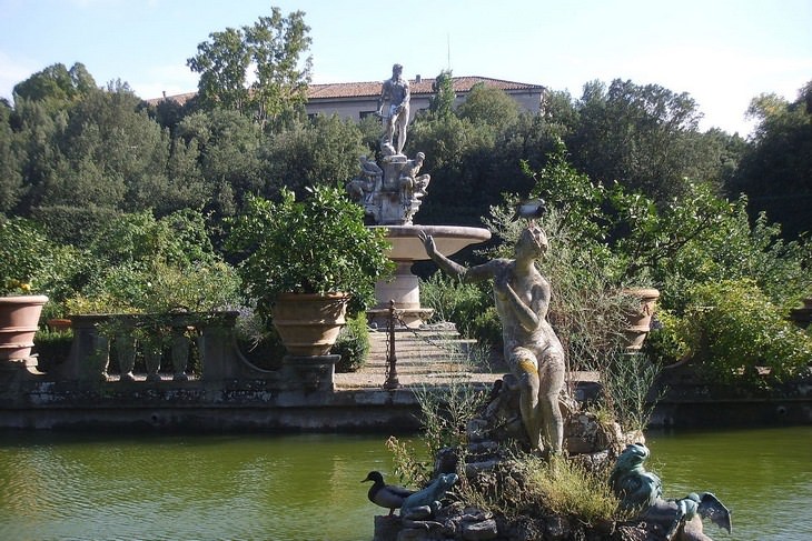 Hermosos jardines: Boboli, estatua