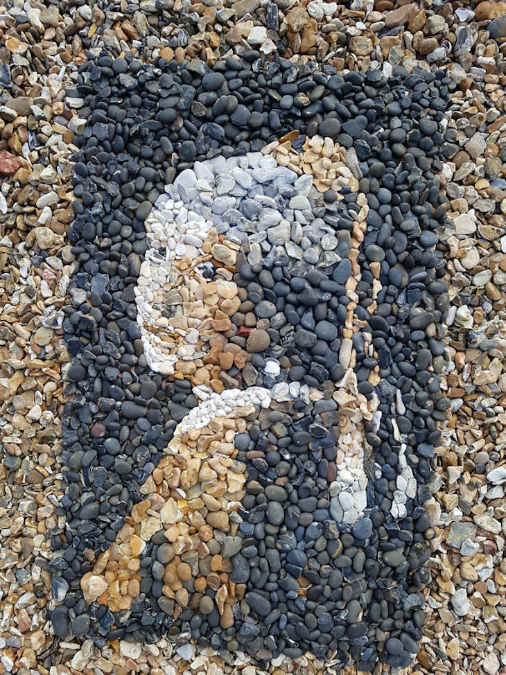 Mosaicos Hechos Completamente Con Piedras La joven con el arete de perla