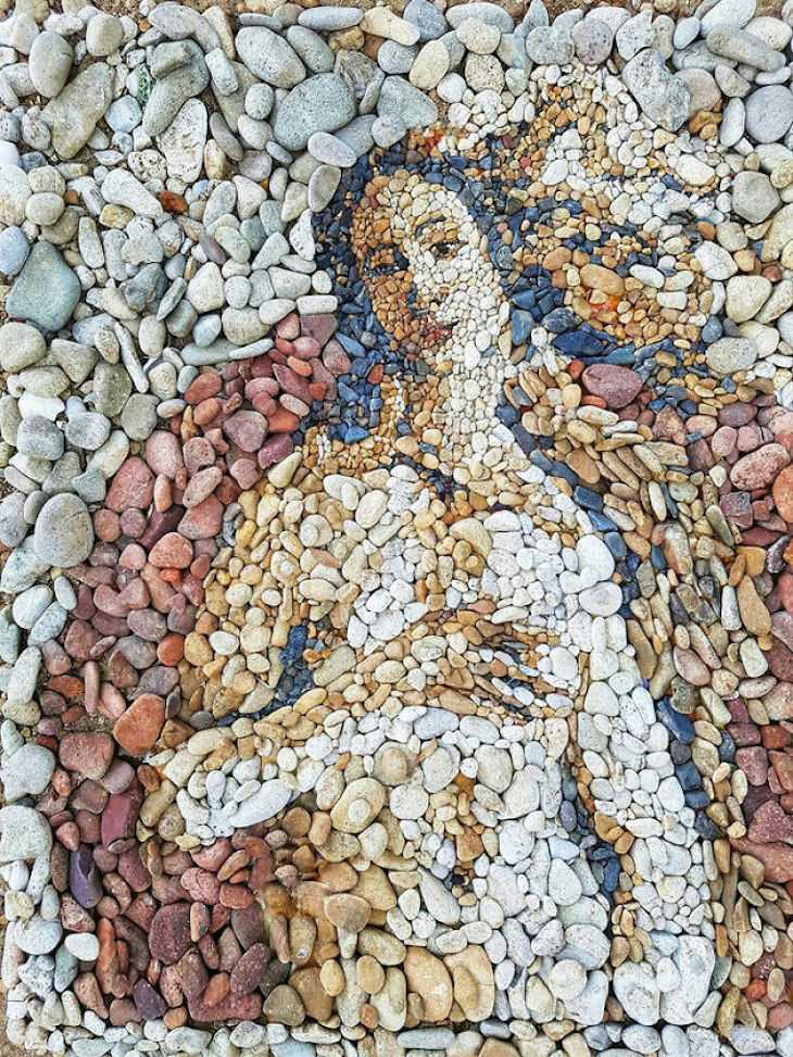 Mosaicos Hechos Completamente Con Piedras Venus