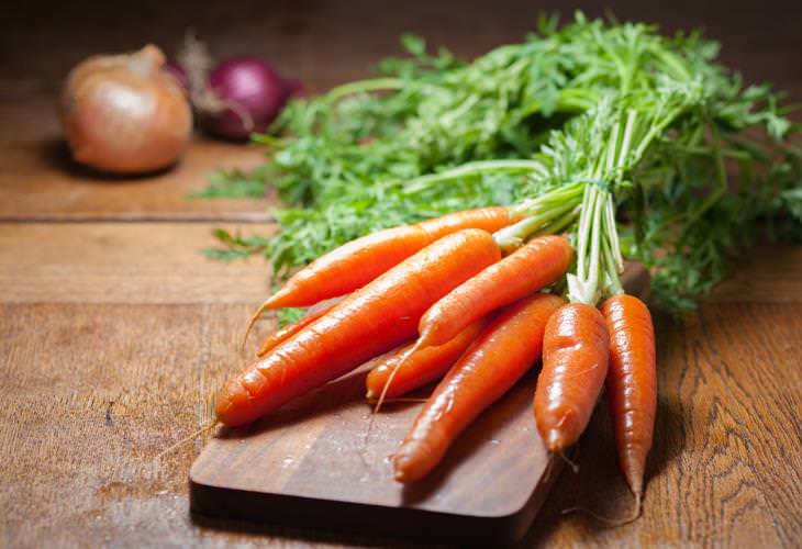 Vegetales De Raíz Saludables Zanahorias