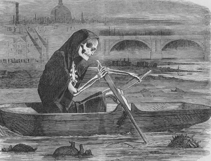 El gran hedor "El salteador silencioso" (1858). Las filas de la muerte en el Támesis