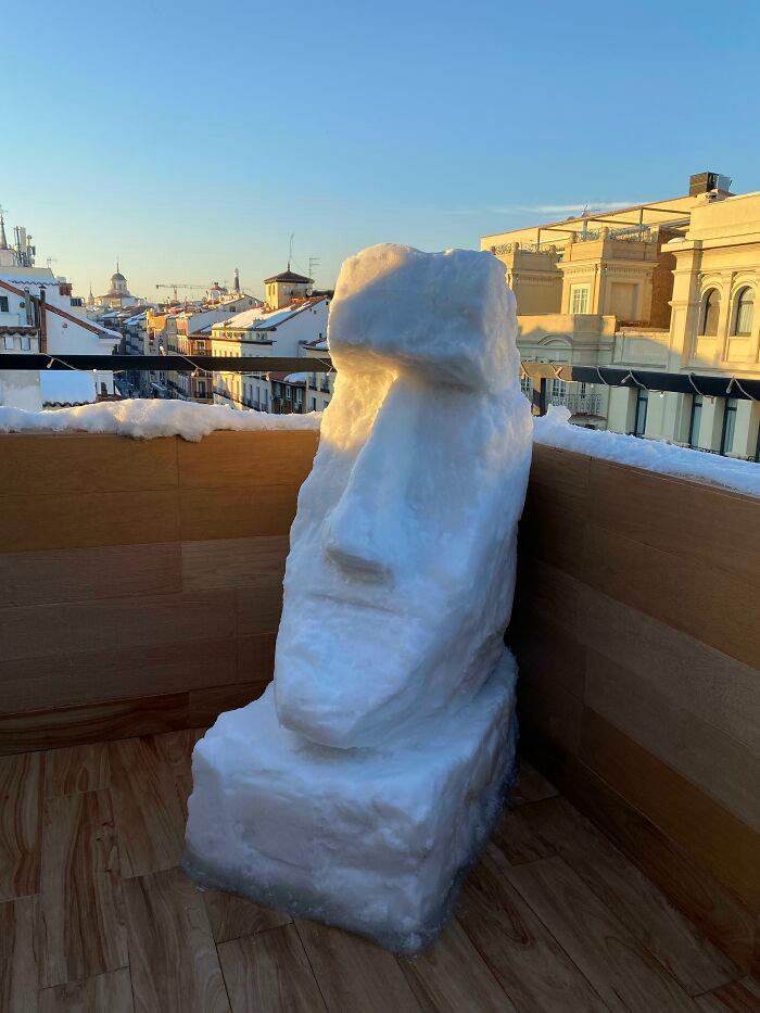 Muñecos De Nieve Creativos Moai