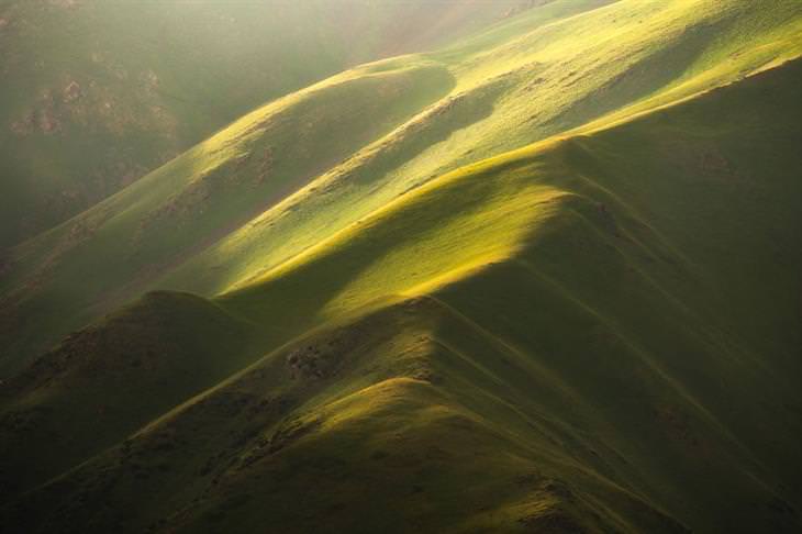 Paisajes De Kirguistán, Montañas verdes 
