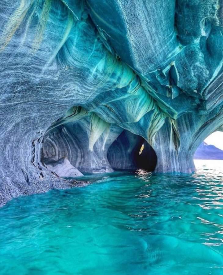 Imágenes Maravillas Del Mundo Cuevas de mármol en la Patagonia, Chile