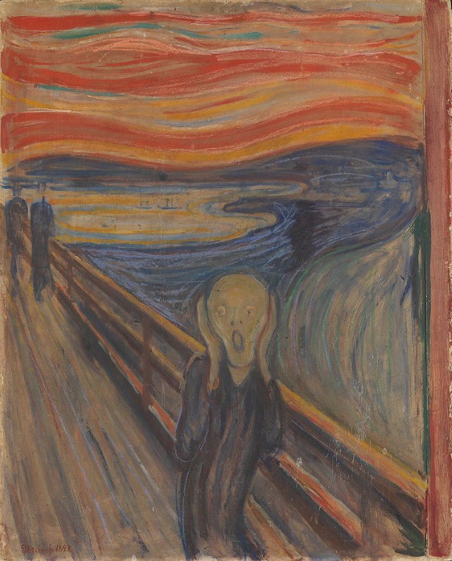 Obras De Arte Espeluznantes "El grito" de Edvard Munch (1891)