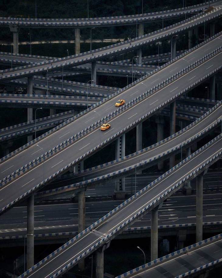 Fotos Belleza De Nuestro Mundo El paso elevado de Chongquing en China puede ser el intercambio más complejo del mundo