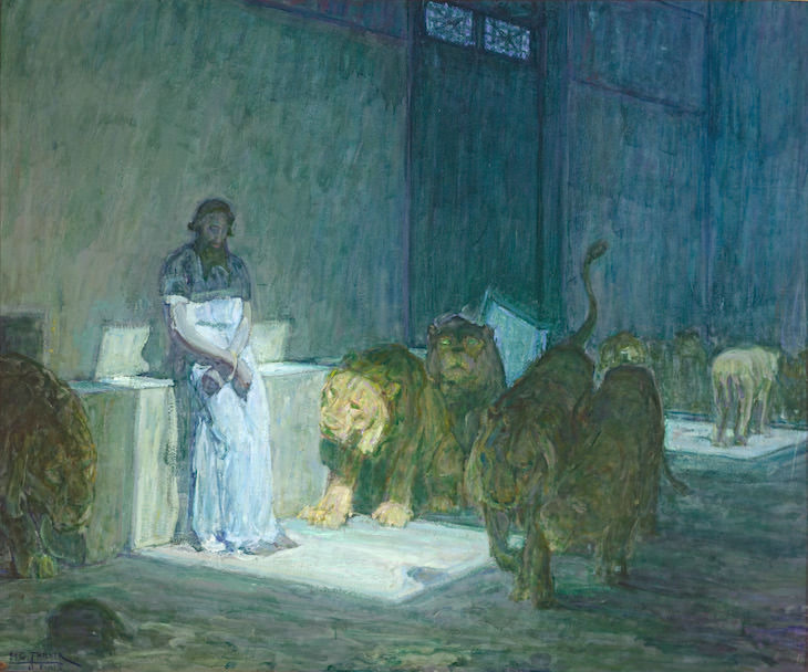 Pinturas De Henry Ossawa Tanner Daniel en el foso de los leones, 1907–1918