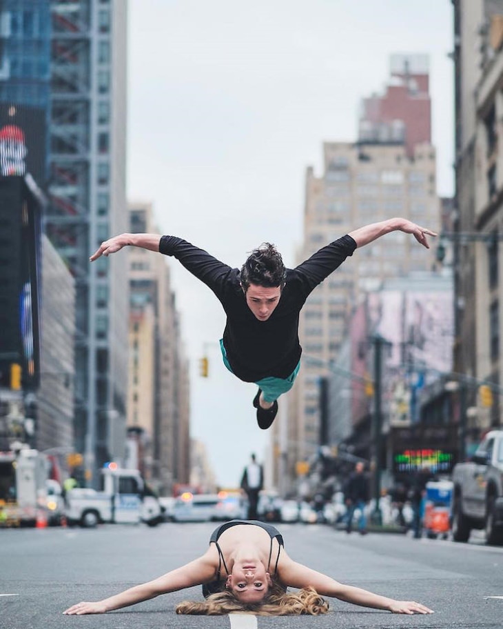Fotografías Ballet En Las Calles De Nueva York Bailarina y bailarín 