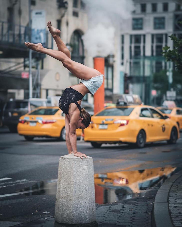 Fotografías Ballet En Las Calles De Nueva York Bailarina descalza