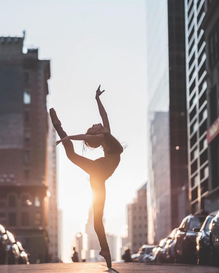 Fotografías Ballet En Las Calles De Nueva York Bailarina en medio de la calle