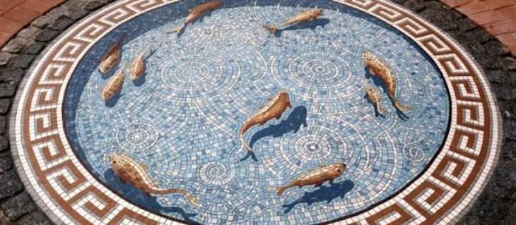 Imagenes Asombrosas De Nuestro Planeta Un mosaico de estanque de peces de Gary Drostle, Londres