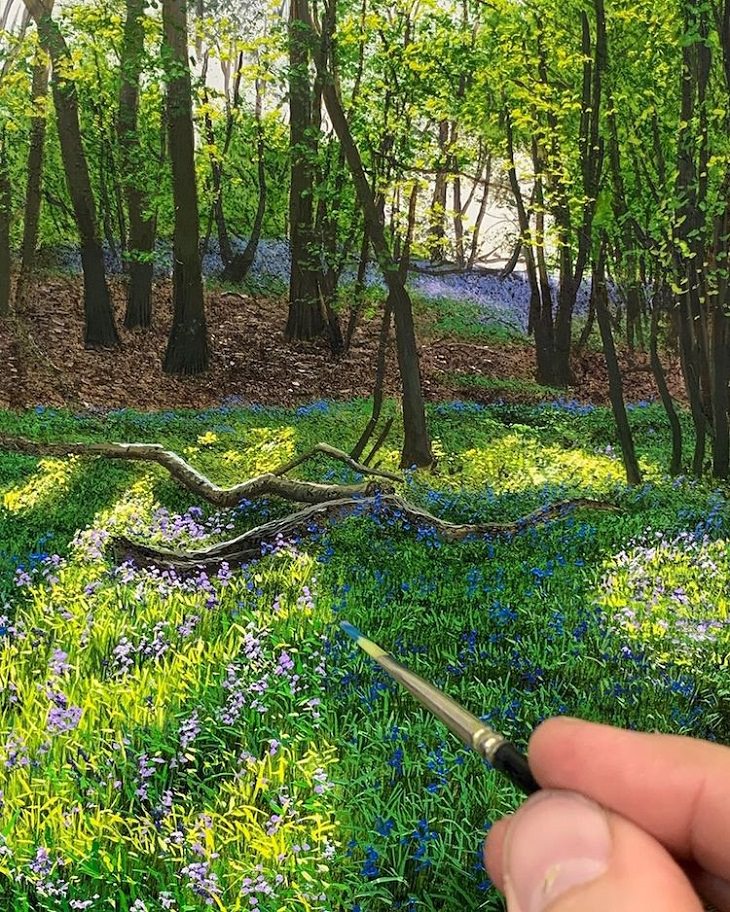Michael James Smith pinturas paisaje realistas bosque