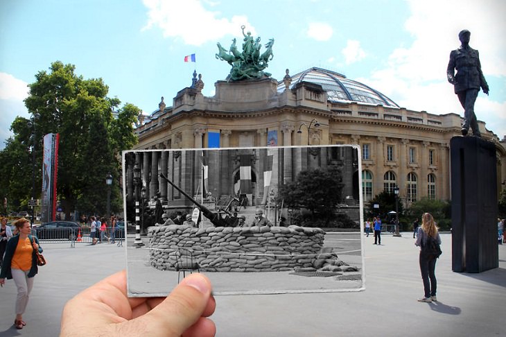 Fotografías De París Antes y Después Le Grand Palais (Gran Palacio), 1944
