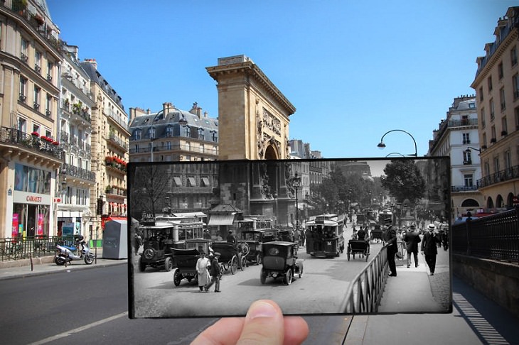Fotografías De París Antes y Después Boulevard Saint-Denis (St. Denis Boulevard), 1910