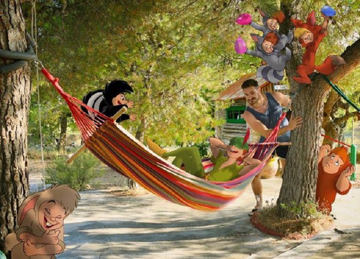 Artista Comparte Su Día Con Personajes De Disney Peter Pan