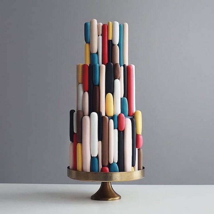 Pasteles Asombrosos De Tortik Annushka Figuras Geométricas de colores