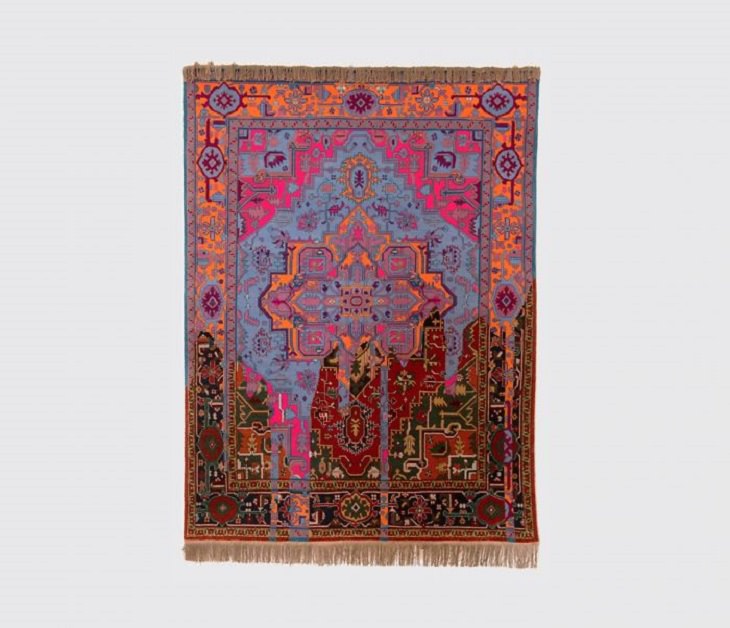 Alfombras De Faig Ahmed alfombra con doble diseño