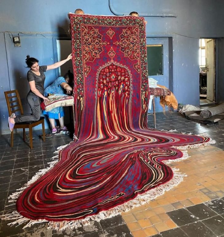 Alfombras De Faig Ahmed alfombra con cola