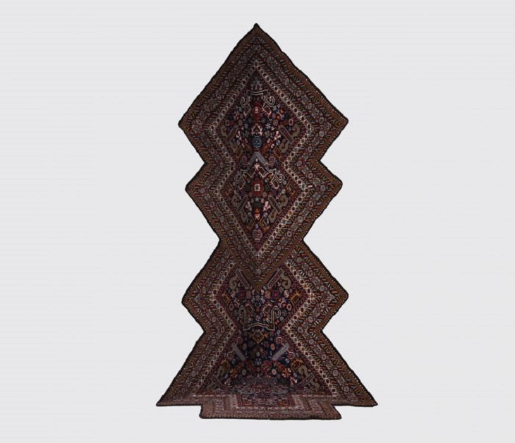 Alfombras De Faig Ahmed alfombra en forma de pino