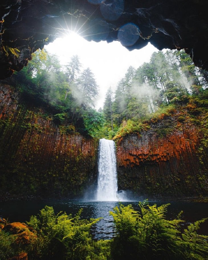 Fotos Que Parecen Sacadas De Cuentos De Hadas Las cascadas Abiqua, en  Oregon, Estados Unidos.