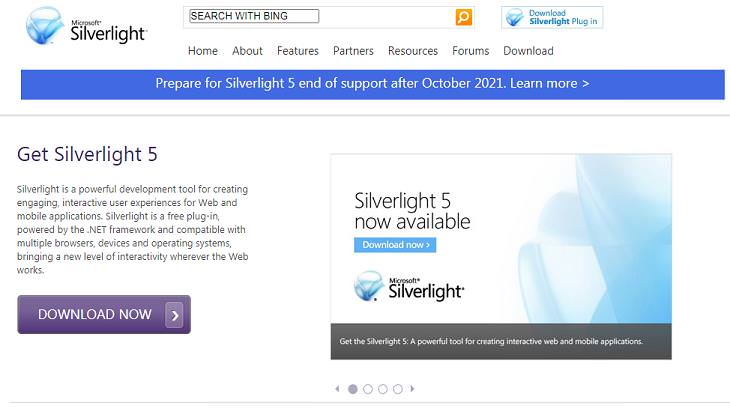 r eliminar estos programas innecesariosMicrosoft Silverlight